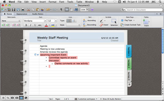 word notebook app for mac
